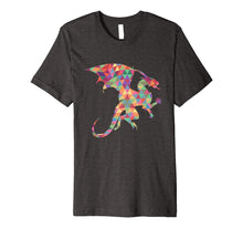 Load image into Gallery viewer, Colorful Fractal Style Dragon Tee Shirt
