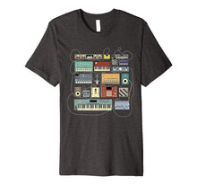 Load image into Gallery viewer, Electronic Musician Synthesizers and Drum Machine Dj T shirt
