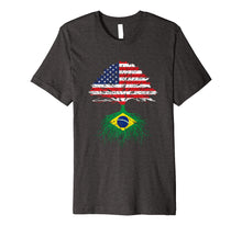 Load image into Gallery viewer, Brazil Brasil Roots American Grown Shirt For Men Women Kids
