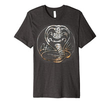 Load image into Gallery viewer, Cobra Kai Rusted Steel Snake Logo Premium T-Shirt
