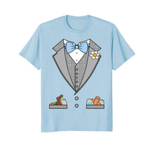 Load image into Gallery viewer, Easter Tuxedo Blue Bow Tie T-Shirt
