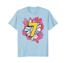 Load image into Gallery viewer, Girls Superhero 7th Birthday Shirt - Superhero Party
