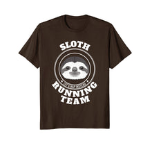 Load image into Gallery viewer, SLOTH Running Team T Shirt Lets Take a Nap Instead Funny Tee

