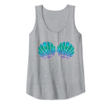 Load image into Gallery viewer, Mermaid Sea Shell Bra Costume Tank Top
