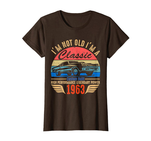 Classic 1963 T-shirt for Men Women 56th Birthday Gift Ideas