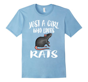Just A Girl Who Loves Rats Owner Lover Gift T-Shirt