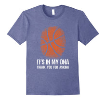 Load image into Gallery viewer, Basketball Fingerprint Its in My DNA Basketball Fan T Shirt
