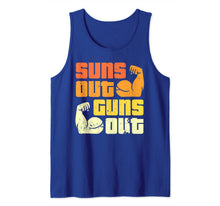 Load image into Gallery viewer, Cali Style Bodybuilding Sun's Out Guns Out Biceps  Tank Top
