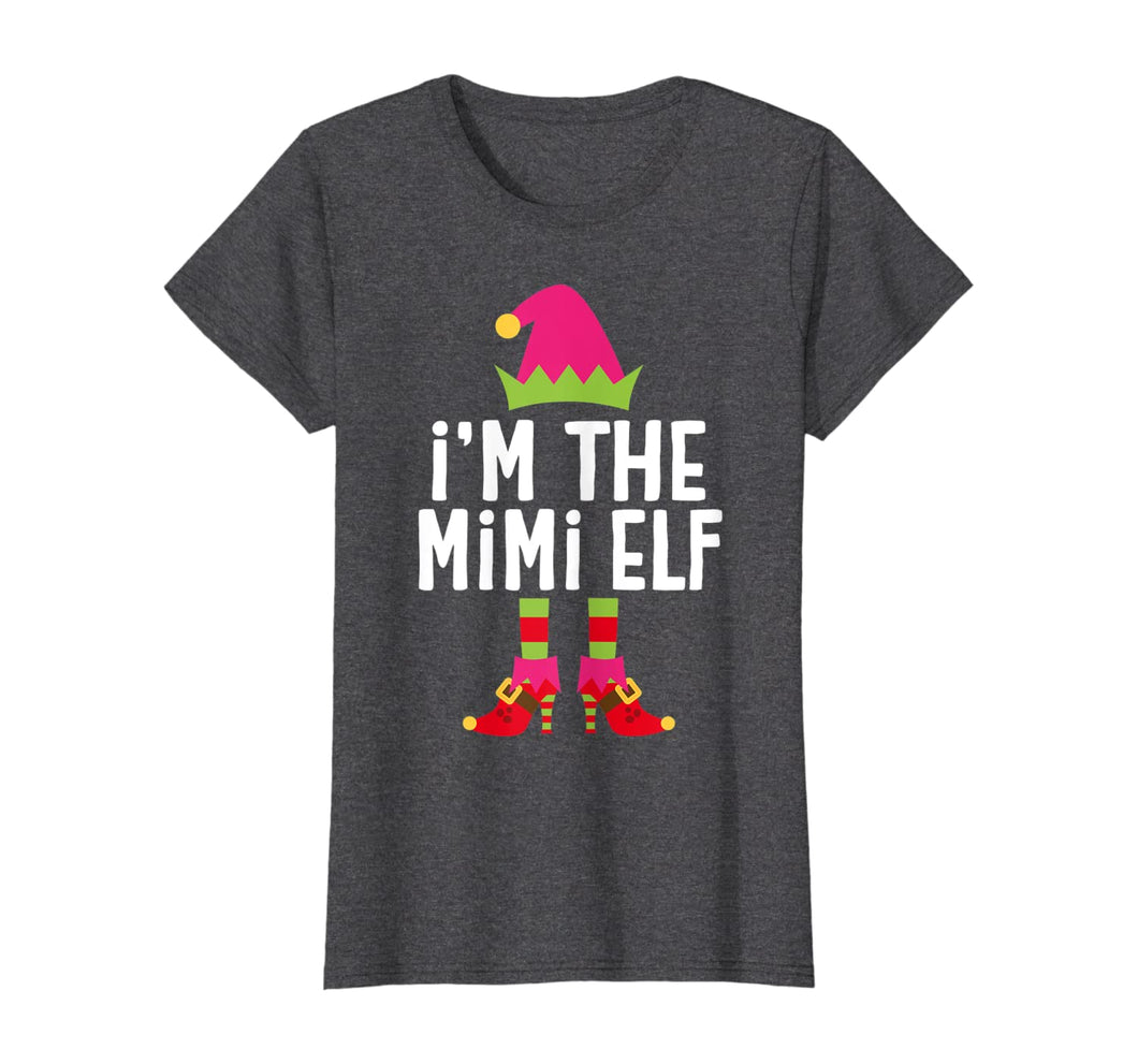 Womens I'm The Mimi Elf T-Shirt Matching Christmas Costume Shirt T-Shirt