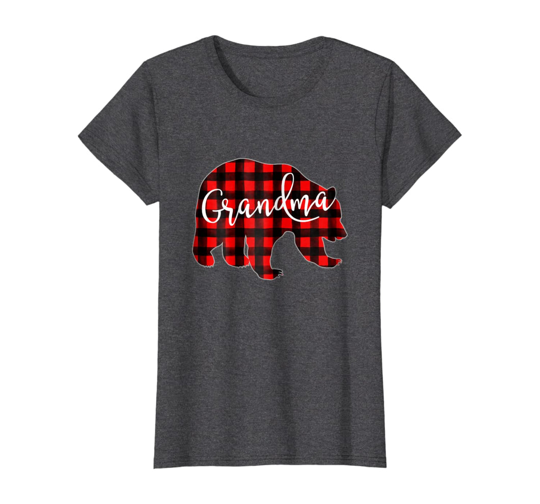 Womens Red Plaid Grandma Bear Shirt Matching Pajama Family Buffalo