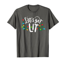 Load image into Gallery viewer, Christmas Funny Pajamas Let&#39;s Get Lit Christmas Shirt
