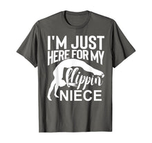 Load image into Gallery viewer, I'm Just Here For My Flippin' Niece Gymnastics Aunt Uncle  T-Shirt
