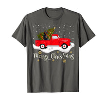 Load image into Gallery viewer, Red Truck Merry Christmas Tree Doberman Christmas T-Shirt
