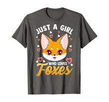 Load image into Gallery viewer, Just A Girl Who Loves Foxes Kids Girls Cute Fox Gift Mom T-Shirt
