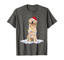 Load image into Gallery viewer, Golden retriever Santa Christmas Tree Lights Xmas Gifts T-Shirt
