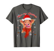 Load image into Gallery viewer, Scottish Highland Cow Merry Christmas Snow Gift T-Shirt

