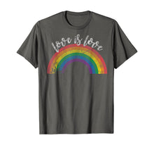 Load image into Gallery viewer, Love Is Love Shirt - Gay Pride Shirt Vintage Rainbow LGBT
