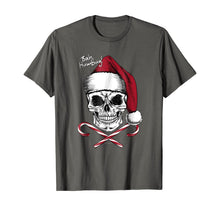 Load image into Gallery viewer, Skull Bah Humbug Christmas Funny Santa T shirt
