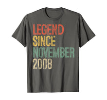Load image into Gallery viewer, Legend Since November 2008 11th Birthday Gift 11 Year Old T-Shirt

