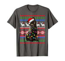 Load image into Gallery viewer, Santa Black Cat Christmas Light Ugly Christmas Sweater T-Shirt
