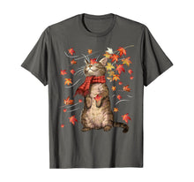 Load image into Gallery viewer, Funny Cat Leaf Fall Hello Autumn Funny Cat Kitten Lover Gift T-Shirt
