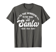 Load image into Gallery viewer, Window Wall Santa Deck Halls T-Shirt
