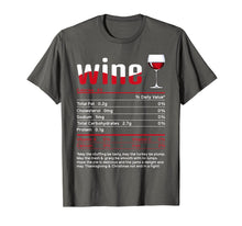 Load image into Gallery viewer, Wine Thanksgiving Food Nutrition Facts Matching Group gifts T-Shirt
