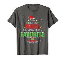 Load image into Gallery viewer, I Just Like to Smile Smiling is my Favorite X-mas Elf Shirt T-Shirt
