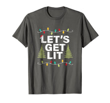 Load image into Gallery viewer, Let's Get Lit Funny Christmas Drinking T-Shirt Xmas Lights
