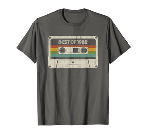 Vintage Best of 1982 37th Birthday Cassette T-Shirt