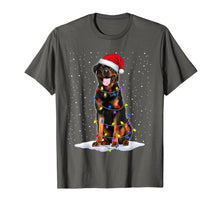 Load image into Gallery viewer, Rottweiler Santa Christmas Tree Lights Xmas Gifts T-Shirt-1250489
