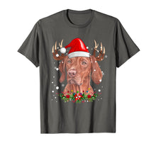 Load image into Gallery viewer, Funny Vizsla Christmas Reindeer Gift T-Shirt
