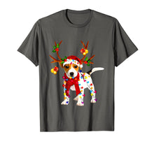 Load image into Gallery viewer, Santa jack russell gorgeous reindeer Light Christmas Lover T-Shirt
