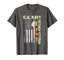Load image into Gallery viewer, U.S. Navy Vietnam Veteran American Flag Gift T-Shirt
