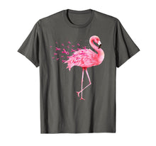 Load image into Gallery viewer, Cute Flamingo Pink Ribbon Breast Cancer Awareness T-Shirt
