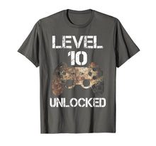 Load image into Gallery viewer, Level 10 Unlocked Boys 10th Birthday 10 Year Old Gamer Gift  T-Shirt
