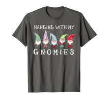 Load image into Gallery viewer, Santa Gardening Gnome Christmas Tee Hanging With My Gnomies T-Shirt
