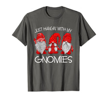 Load image into Gallery viewer, Three Gnomes In Red - Just Hangin&#39; with my Gnomies Christmas T-Shirt
