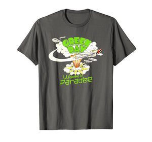 New Green day Tshirt welcome to paradise design gift