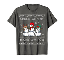 Load image into Gallery viewer, Chillin With My Snowmies Funny Ugly Christmas Pajama Xmas T-Shirt
