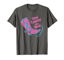 Load image into Gallery viewer, Give Cancer The Boot Pink Breast cancer Awareness Month Gift T-Shirt
