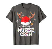 Load image into Gallery viewer, Christmas Nurse Crew Santa Hat Reindeer Merry Christmas gift T-Shirt
