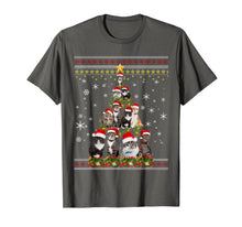 Load image into Gallery viewer, Funny Christmas Tree Cats Merry Christmas Ugly Sweater Gifts T-Shirt-3127700
