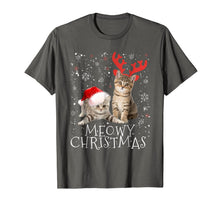 Load image into Gallery viewer, Meowy Christmas Shirt Kitten Cat Kitty Xmas Tee Cute Gift
