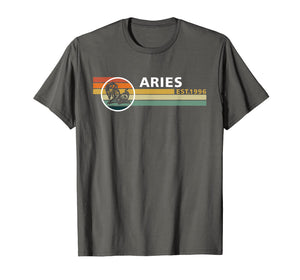 Aries Vintage Est 1996 Tshirt April 23rd Birthday Gifts
