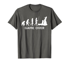 Load image into Gallery viewer, Game Over Wedding Groom Bachelor T-Shirt Funny Evolution
