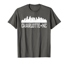 Load image into Gallery viewer, Charlotte NC T-shirt North Carolina Cities Skyline Silhouett
