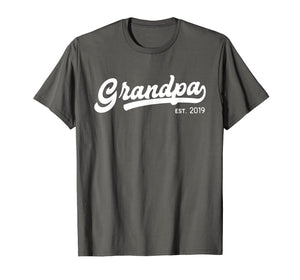 Grandpa Est 2019 New Grandpa Gift Father's Day T-Shirt