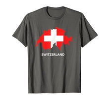 Load image into Gallery viewer, Switzerland Flag Map T-Shirt
