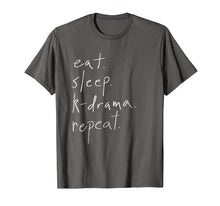 Load image into Gallery viewer, Eat Sleep Kdrama Repeat Korean KPop Fan Tshirt
